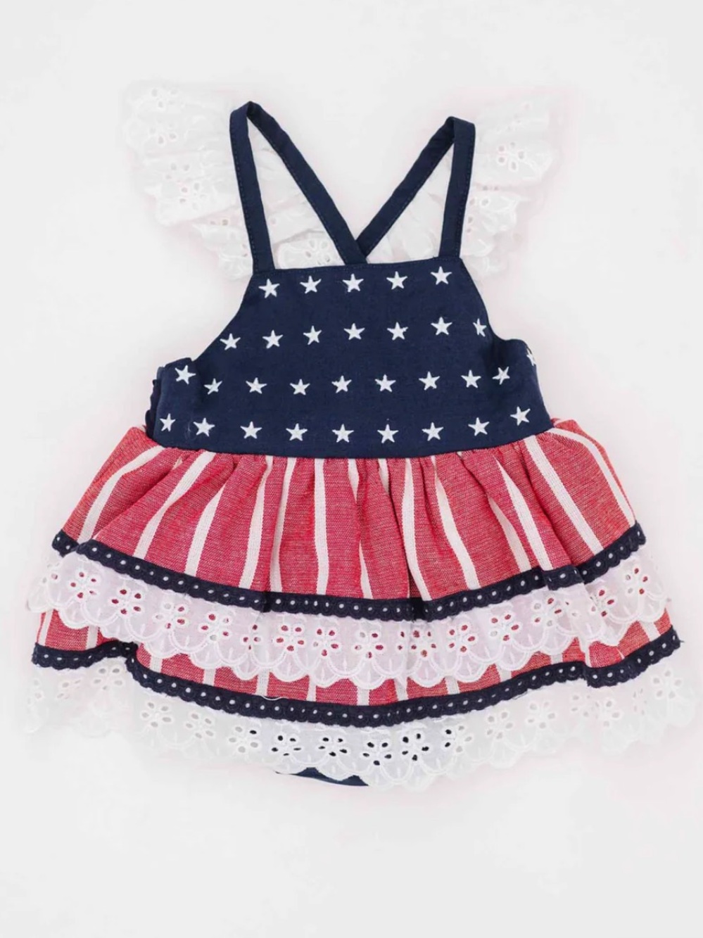 Stars & Stripes Ruffle Dress